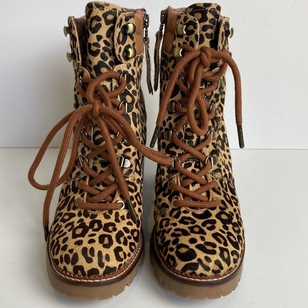 Anthropologie Sam Edelman Sade Lace-Up Hiker Ankle Boots 8.5 Maximalist Mob Wife - Picture 7 of 16